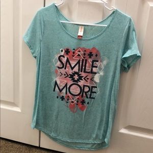 Baby blue Smile More T-shirt